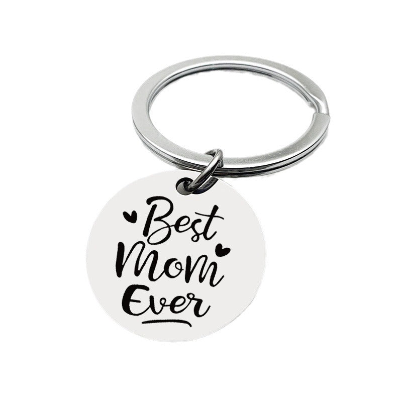 Wholesale Best Mom Ever Stainless Steel Keychains